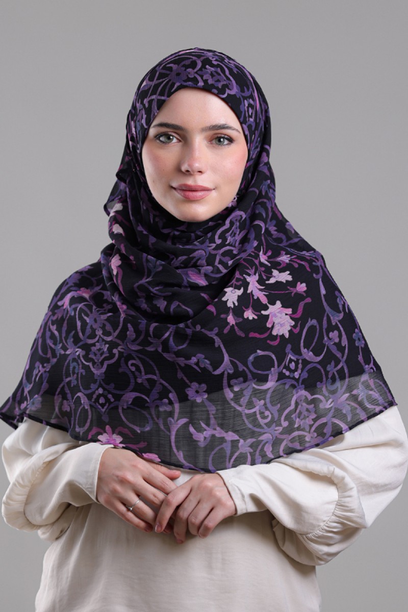 Sham - Printed Plus Crinkled Chiffon