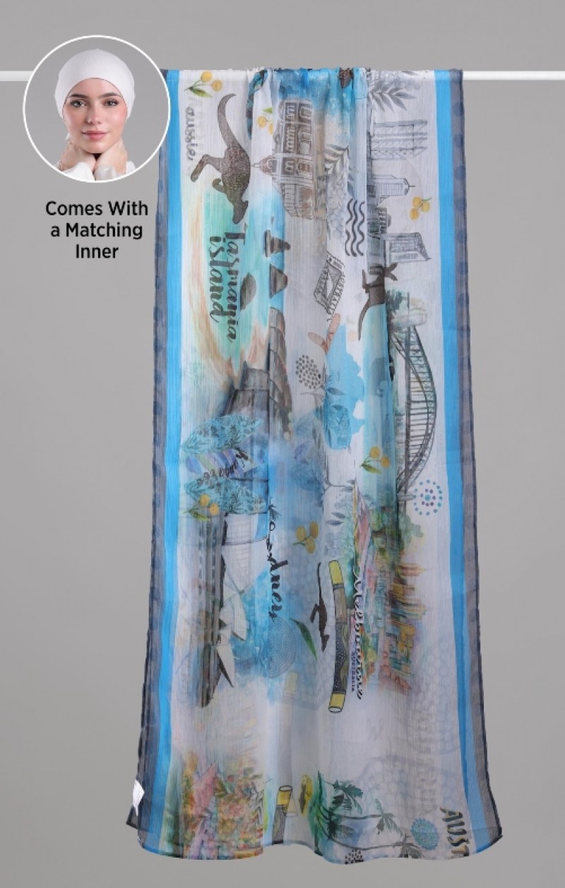 Sydney - Printed Crinkled Chiffon