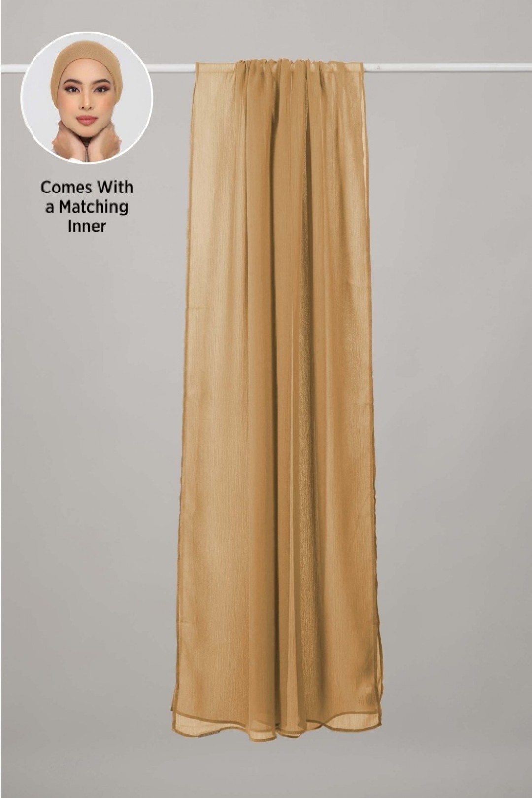 Topaz - Plain Crinkled Chiffon
