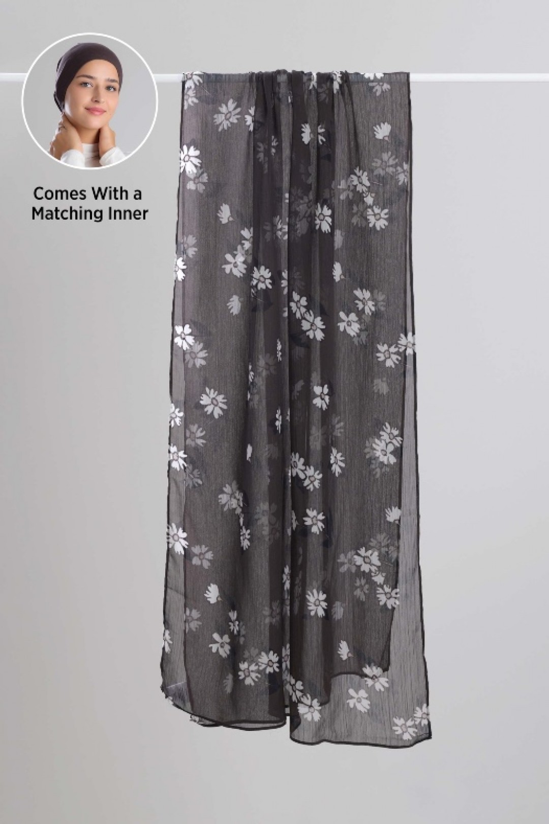 Chocodaze - Printed Plus Crinkled Chiffon