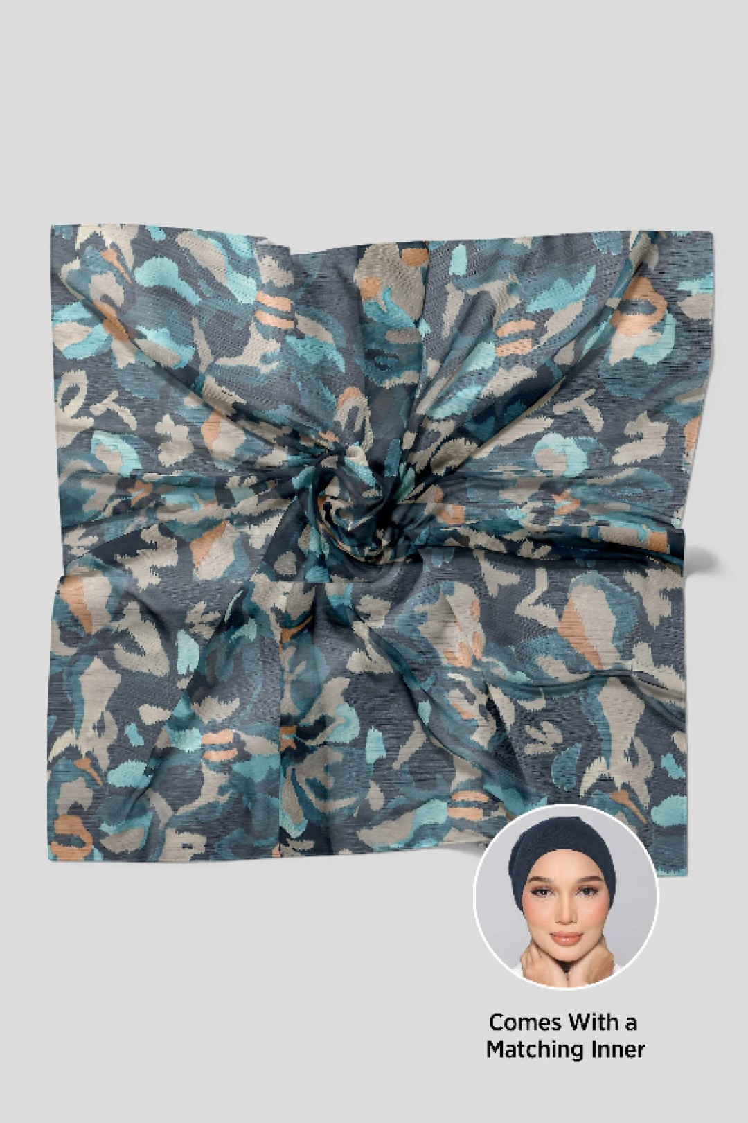 Emerald Camouflage - Printed Plus Crinkled Chiffon