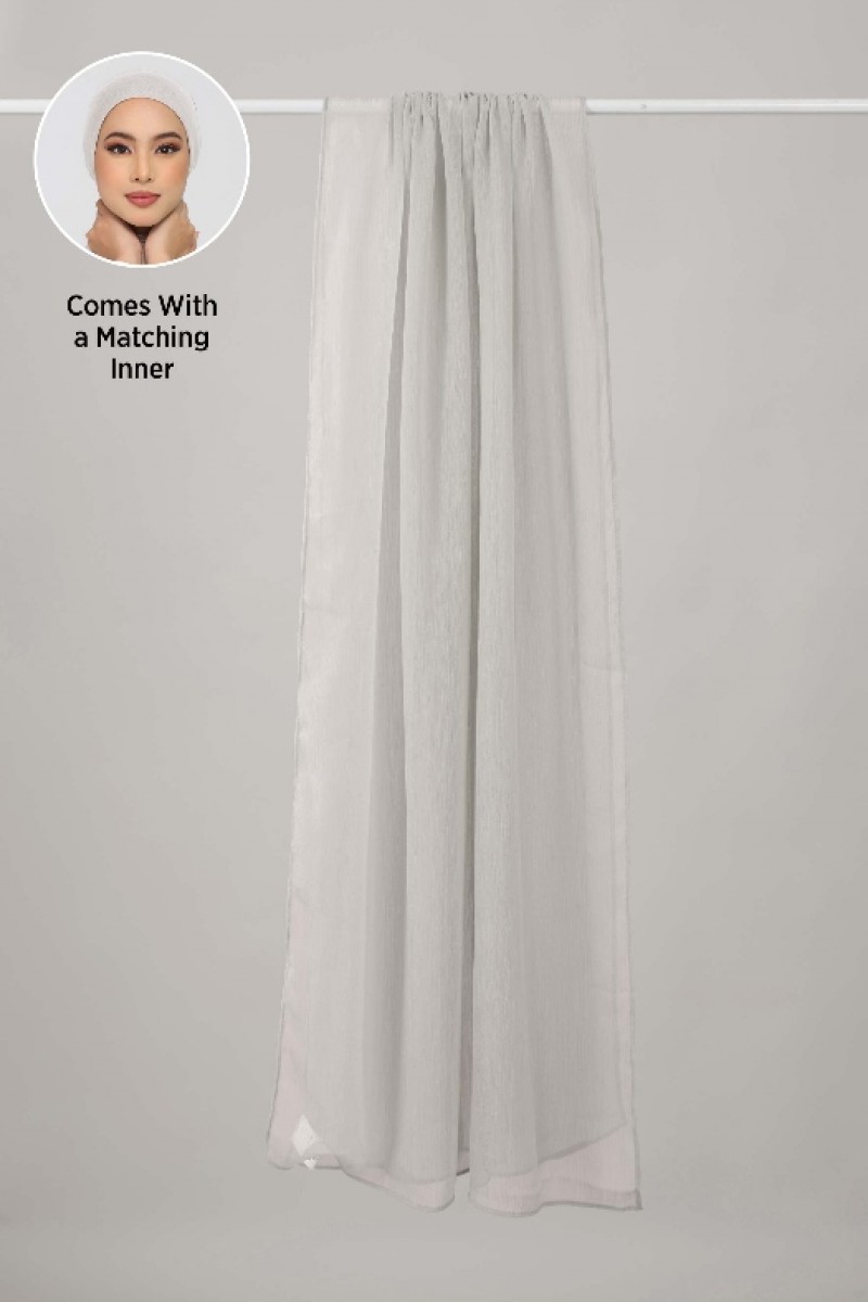 Moonbeam - Plain Crinkled Chiffon