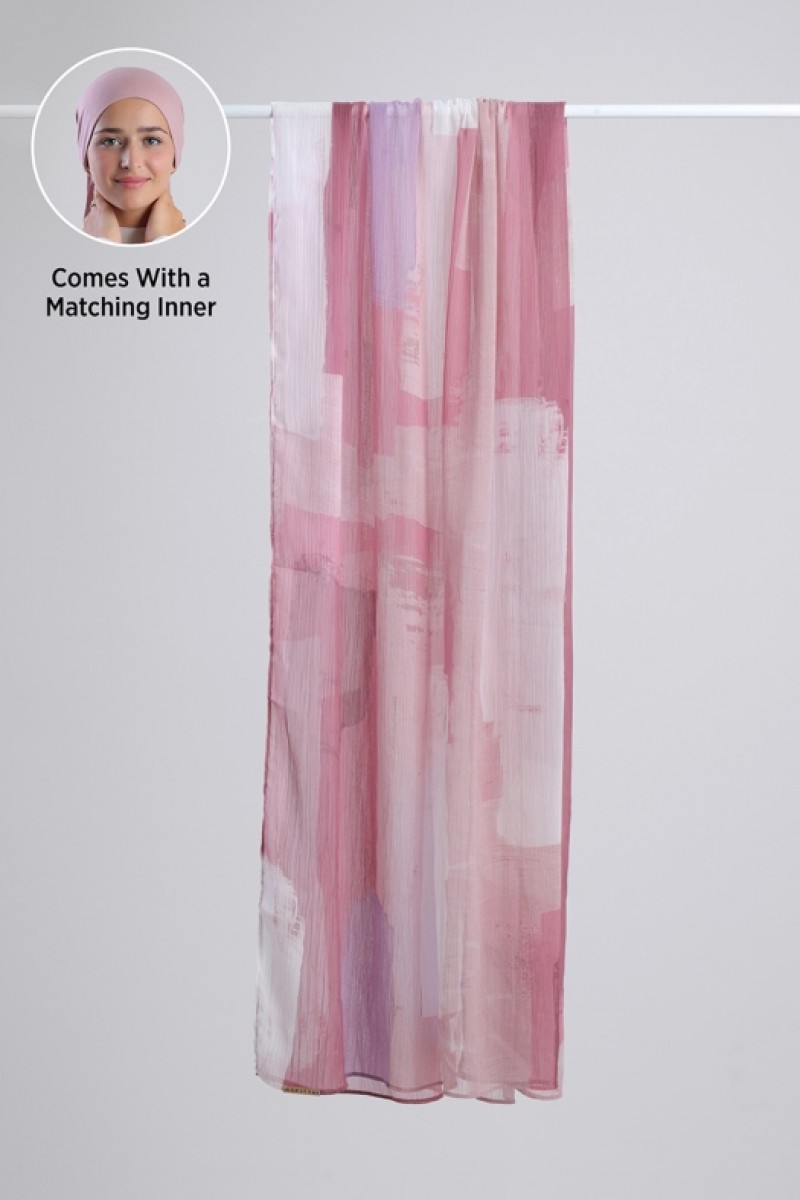 Milkshake - Printed Plus Crinkled Chiffon