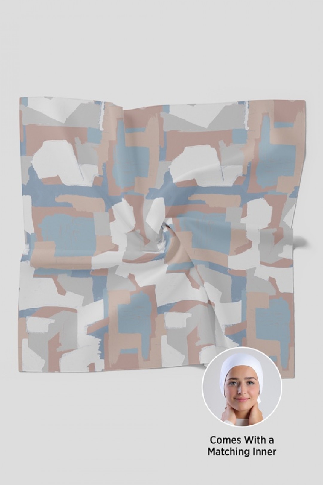 Blueberry Cream - Printed Plus Crinkled Chiffon