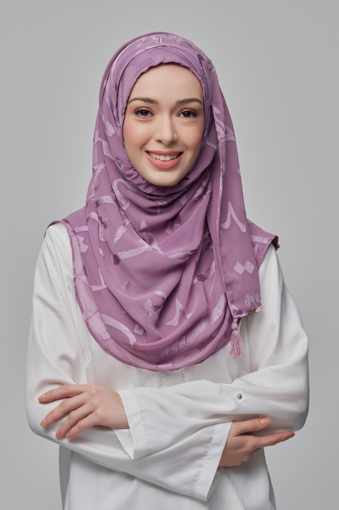 Signature Lilac - Premium Plain Brasso Georgette