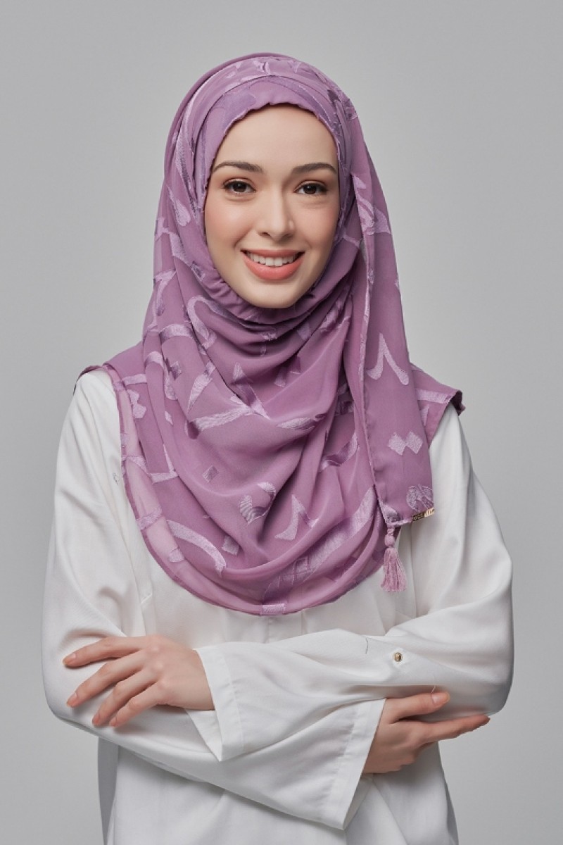Signature Lilac - Premium Plain Brasso Georgette
