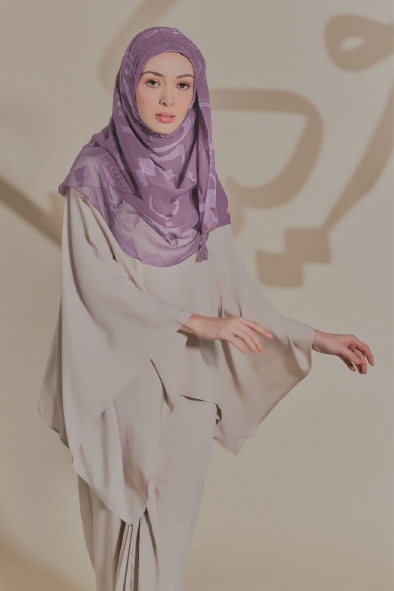 Signature Lilac - Premium Plain Brasso Georgette