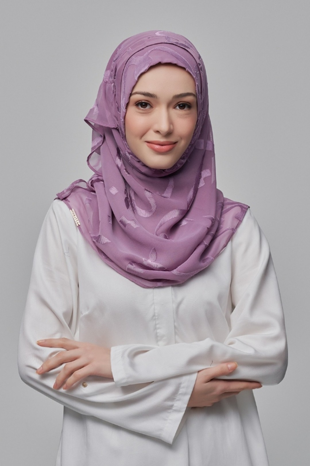 Signature Lilac - Premium Plain Brasso Georgette