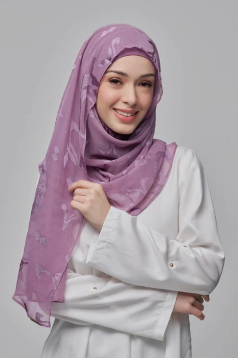 Signature Lilac - Premium Plain Brasso Georgette