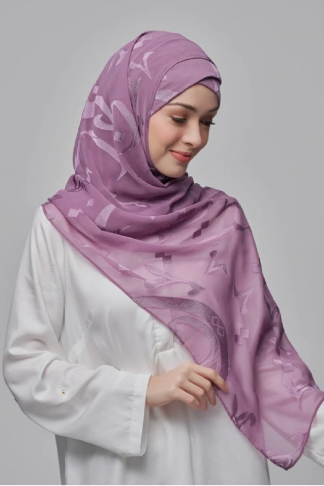 Signature Lilac - Premium Plain Brasso Georgette