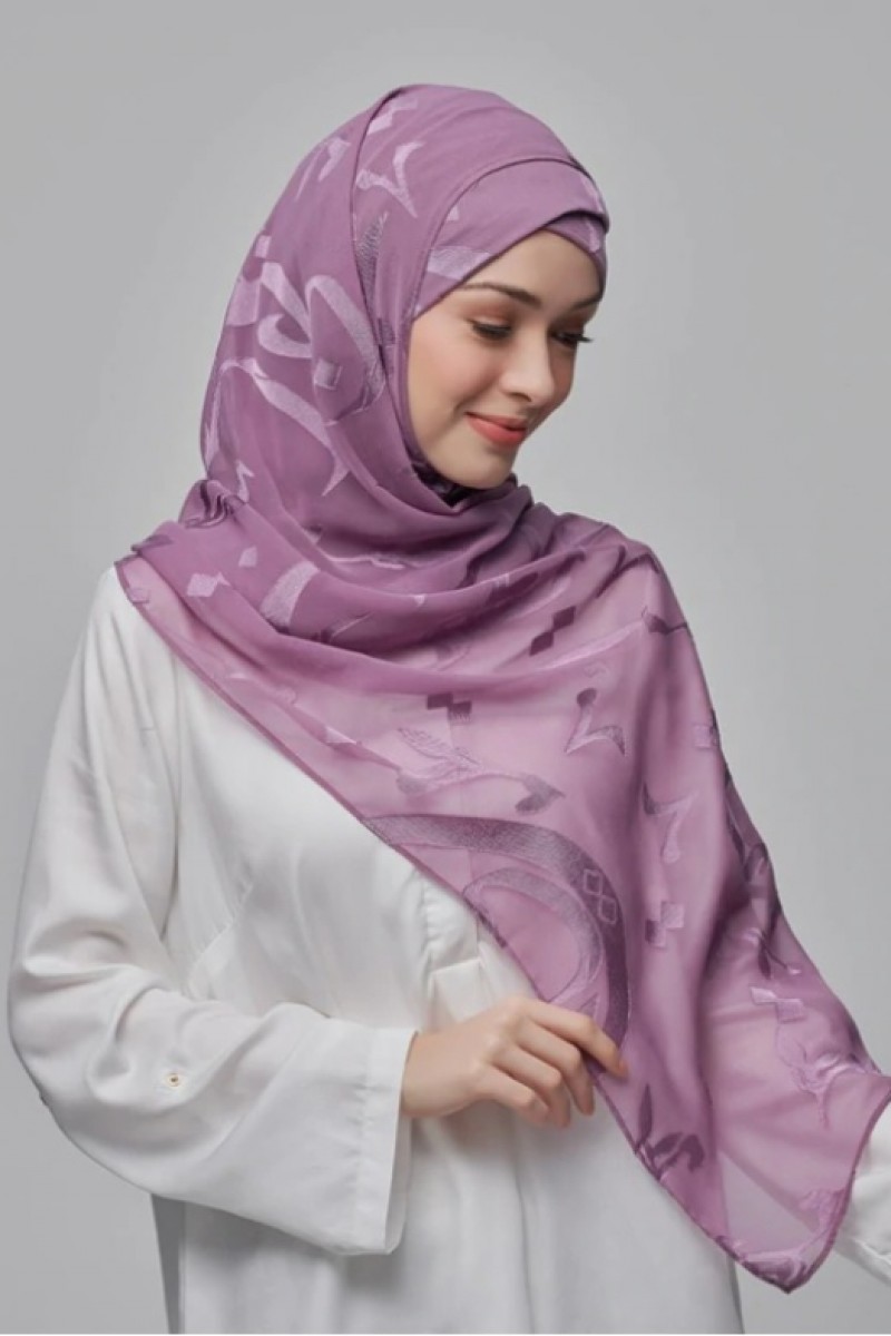 Signature Lilac - Premium Plain Brasso Georgette