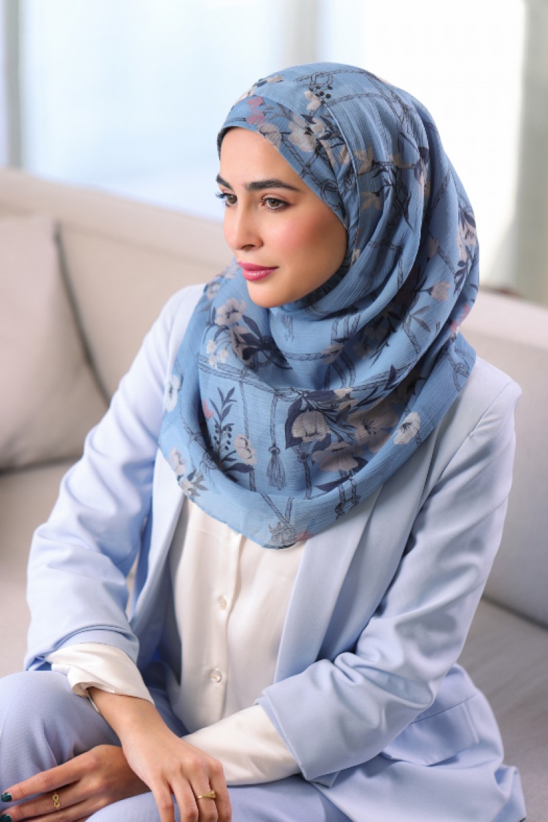 Sister Love - Printed Crinkled Chiffon