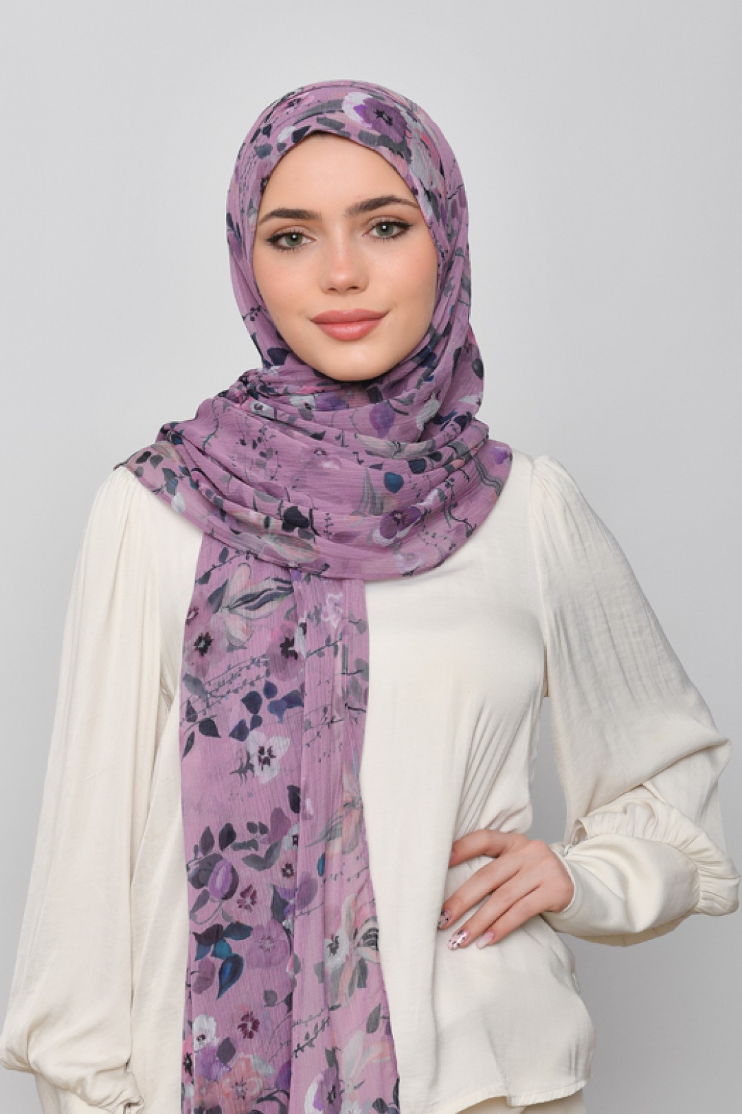 Sisterhood - Printed Crinkled Chiffon