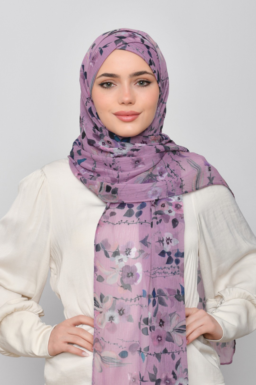Sisterhood - Printed Crinkled Chiffon