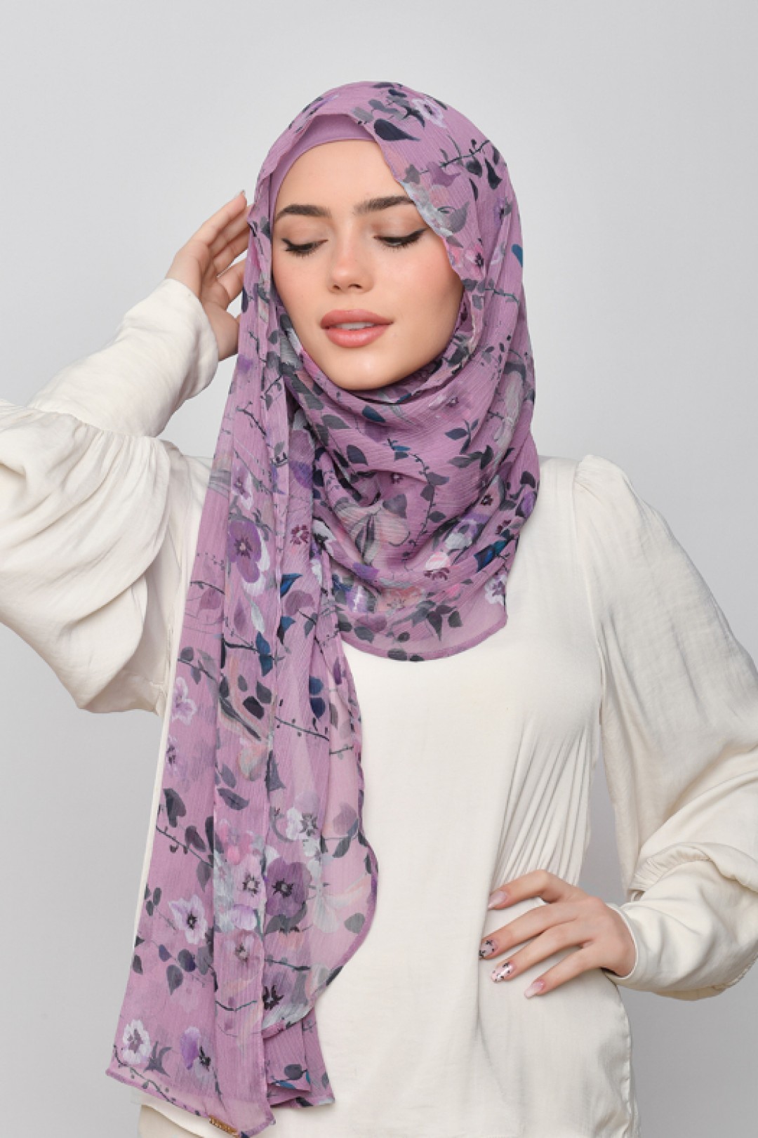 Sisterhood - Printed Crinkled Chiffon