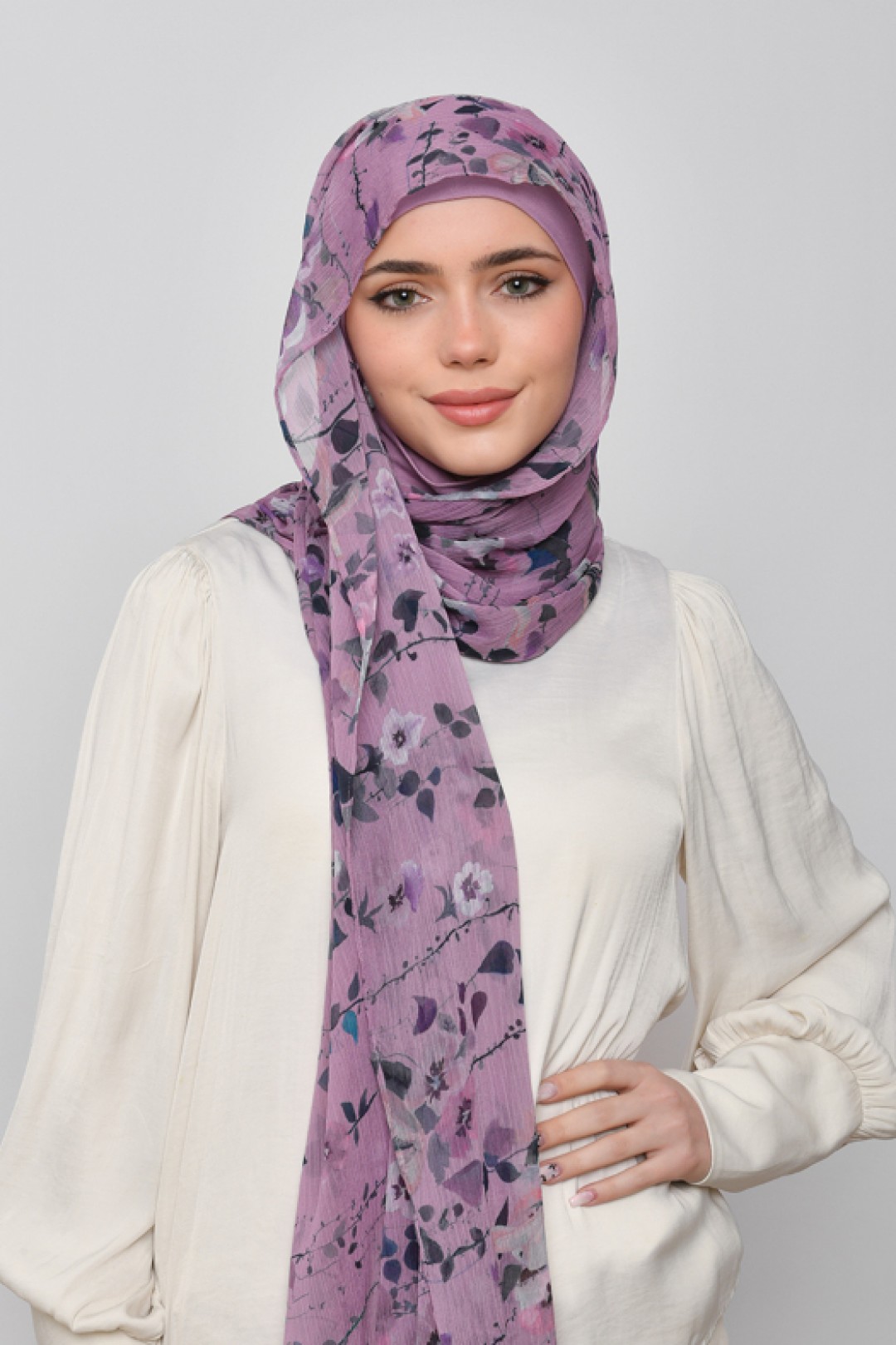 Sisterhood - Printed Crinkled Chiffon