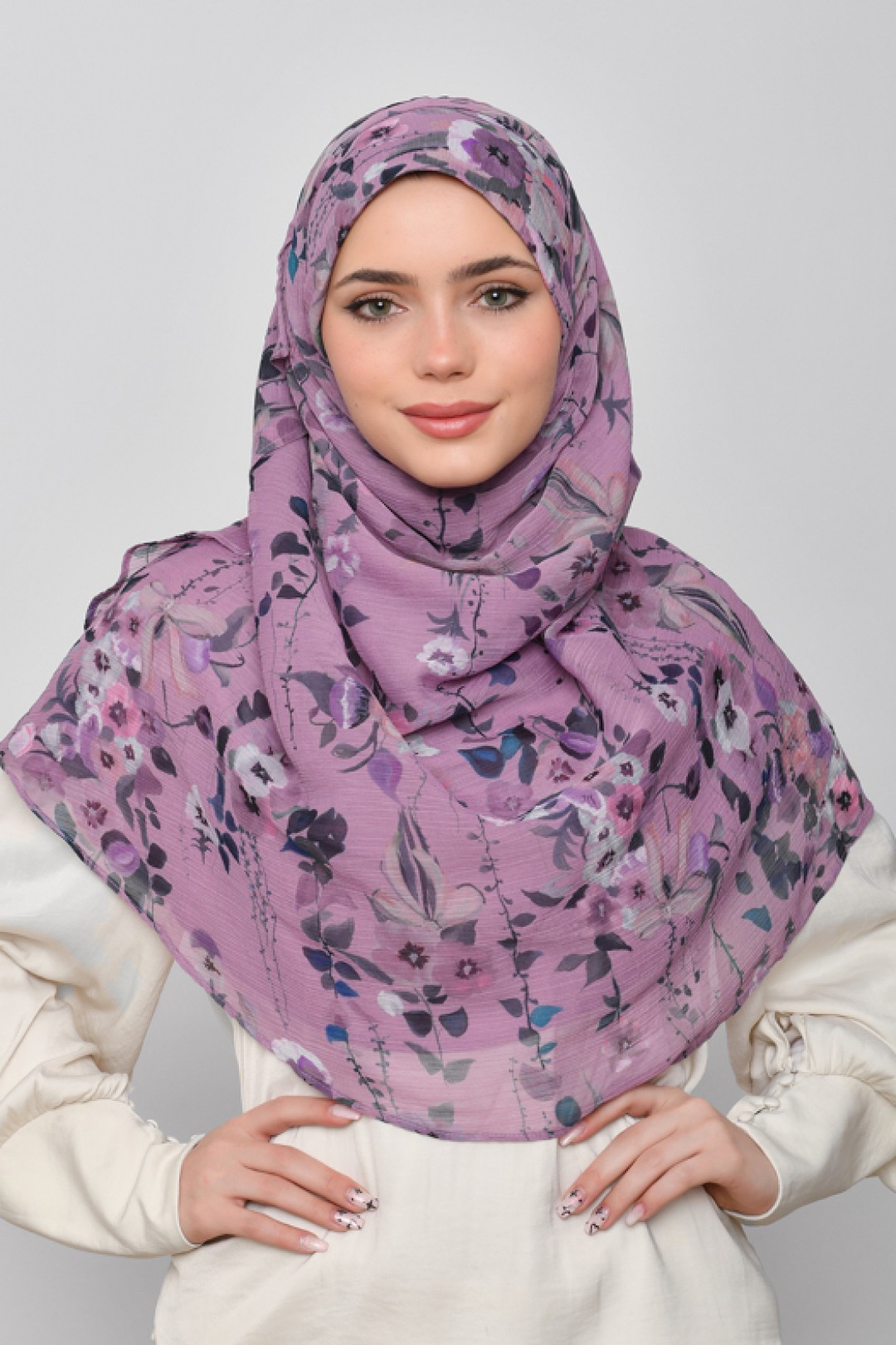 Sisterhood - Printed Crinkled Chiffon