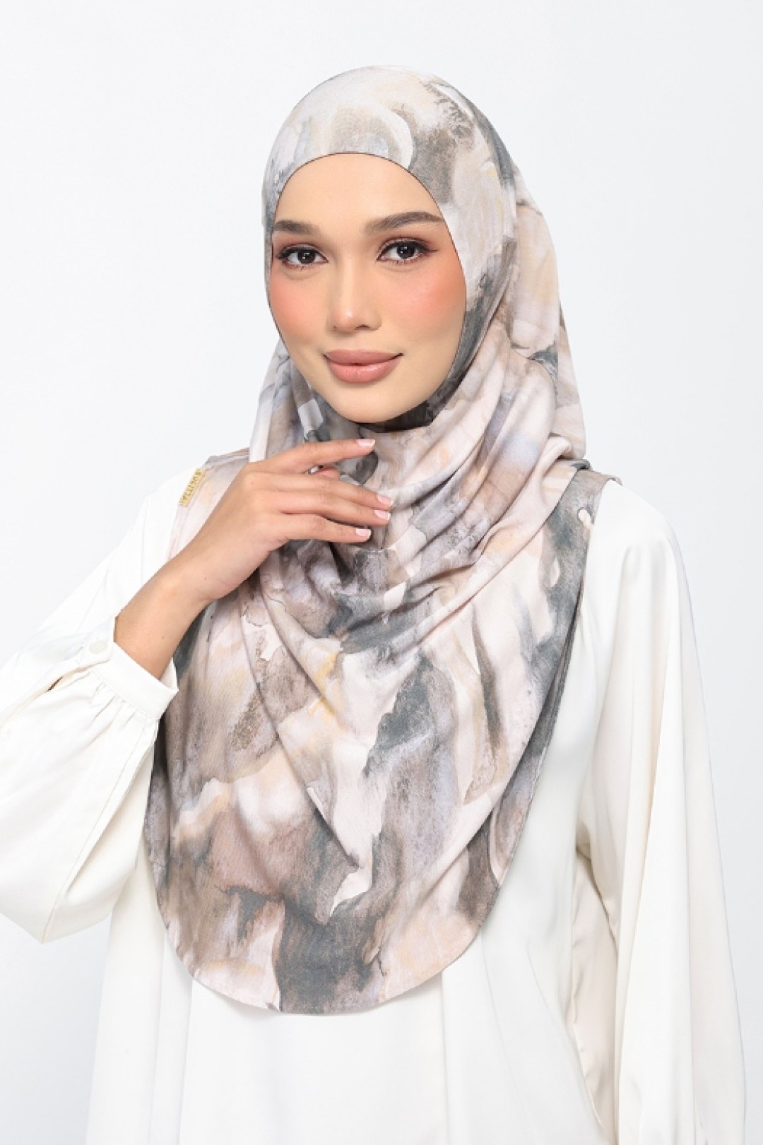 Smoke Swirl - Printed Micromodal Jersey