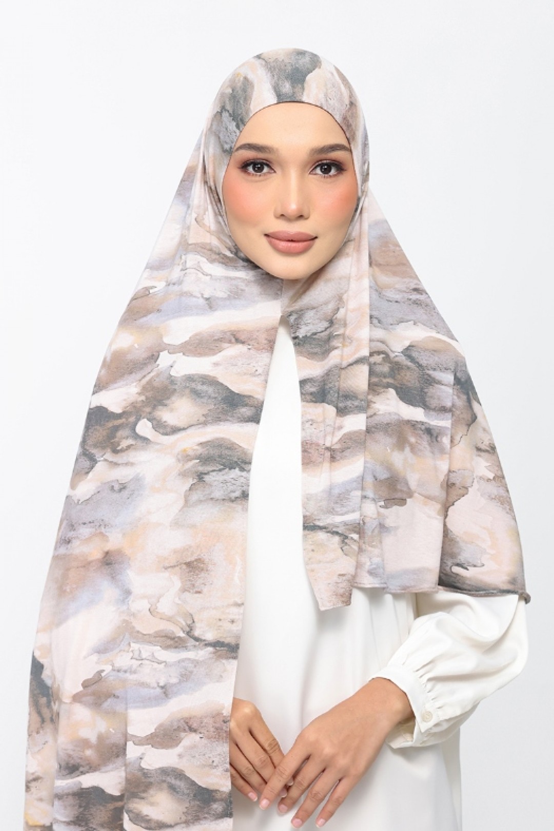 Smoke Swirl - Printed Micromodal Jersey