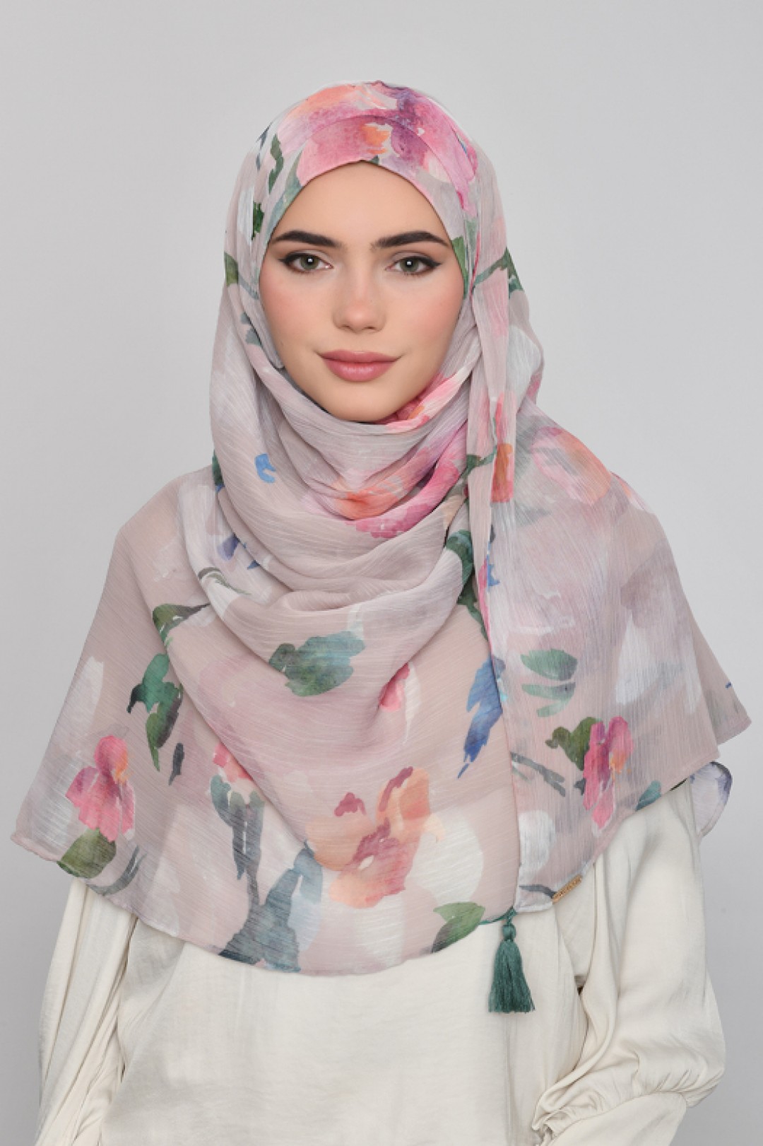 Sophia - Printed Crinkled Chiffon