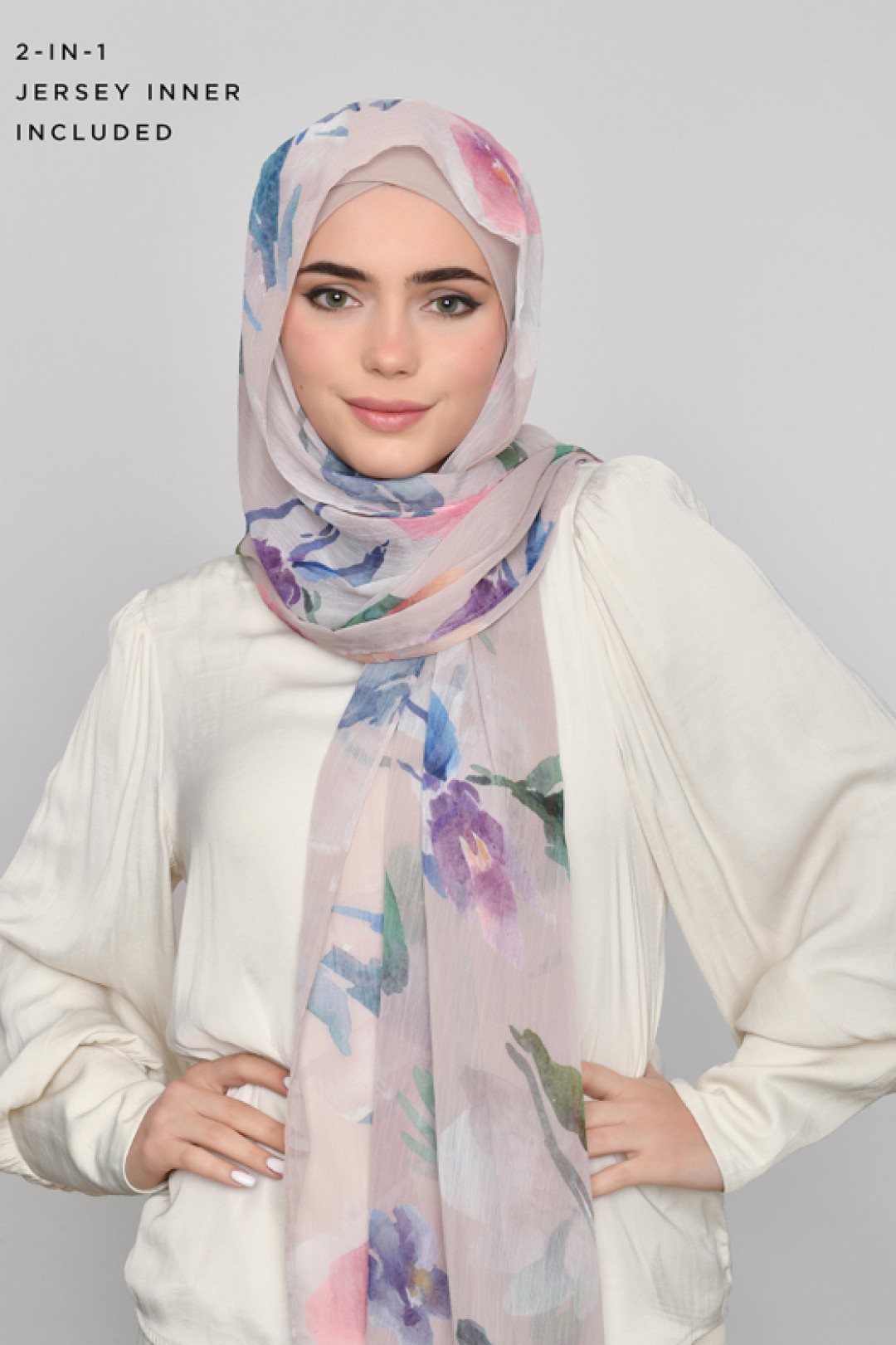 Sophia - Printed Crinkled Chiffon