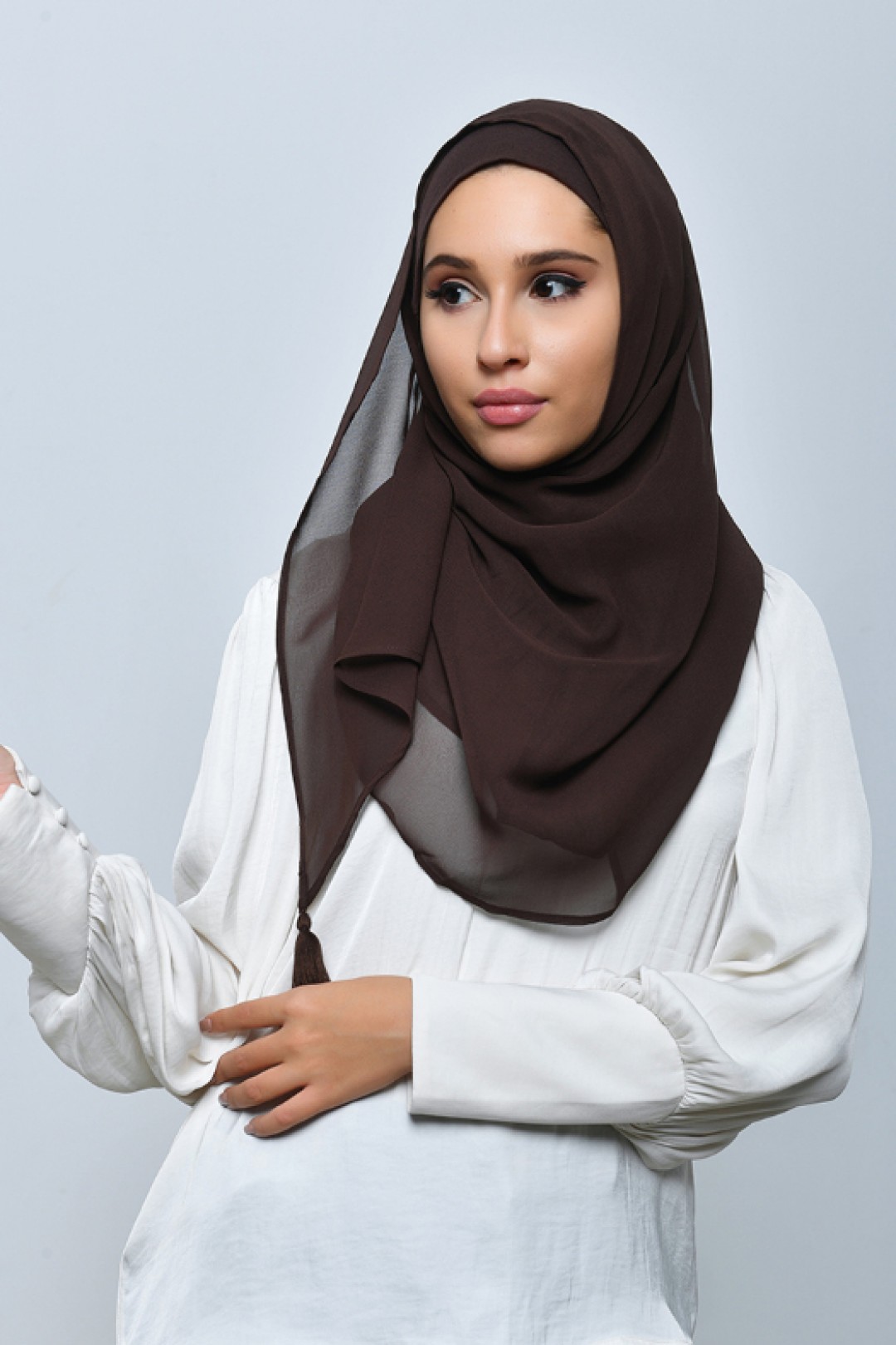 Soil - Plain Crepe Chiffon - Inner