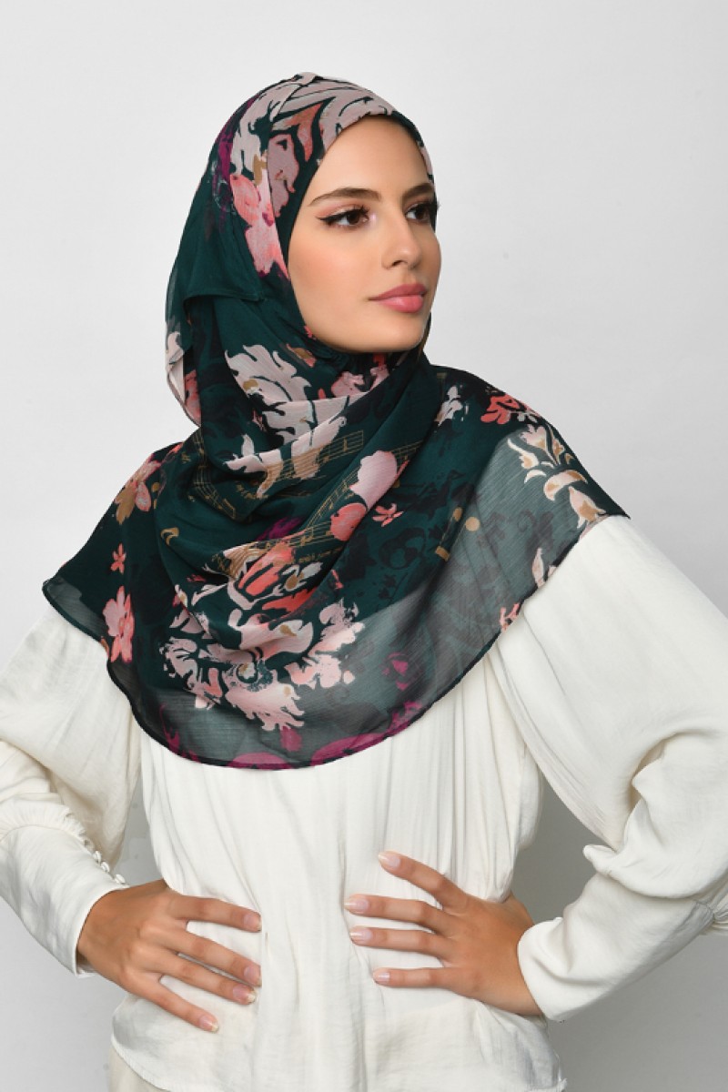Sounds Of Music - Crinkled Chiffon - Face Mask