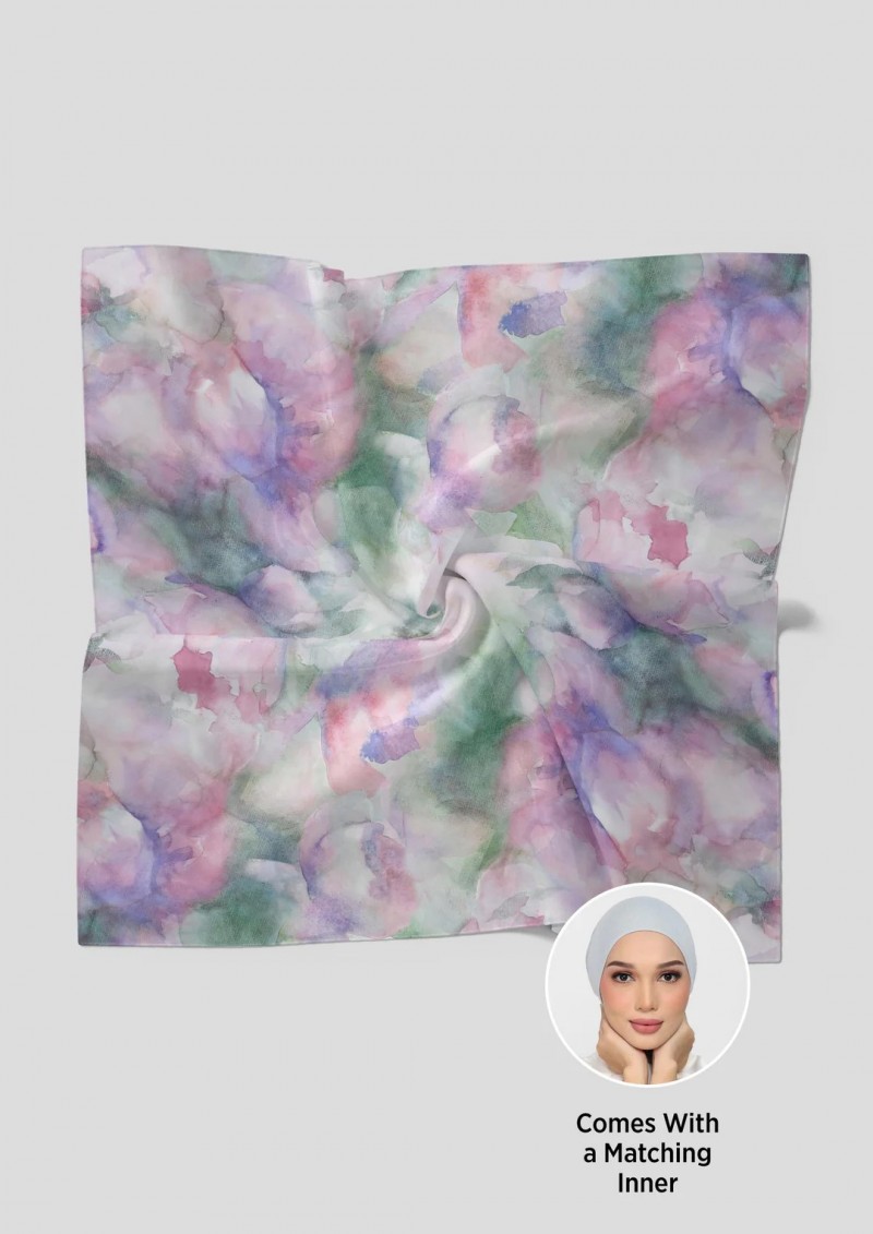 Cloudy Pastel - Printed Plus Crinkled Chiffon