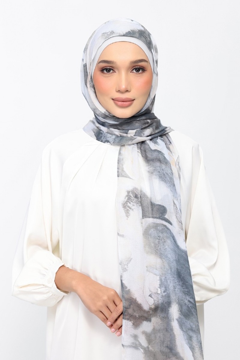 Stone Smoke - Printed Woven Modal