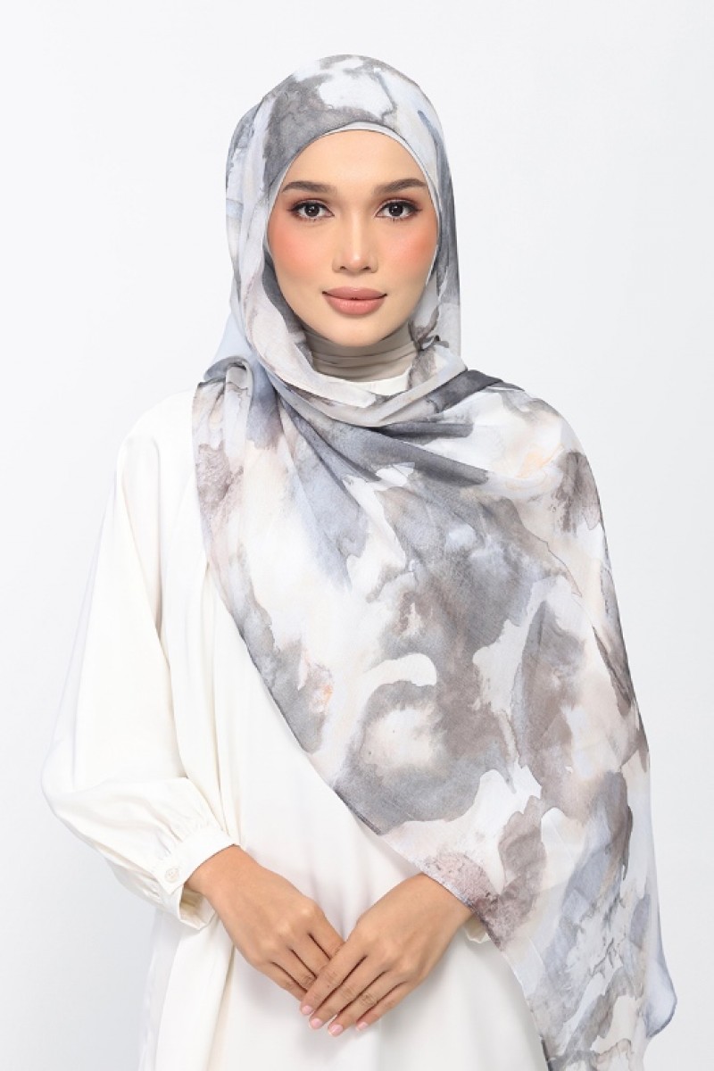 Stone Smoke - Printed Woven Modal