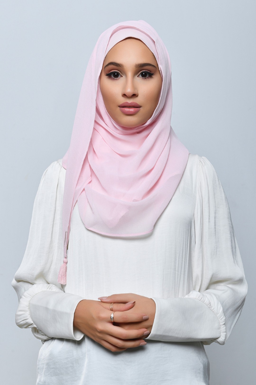 Strawberry - Plain Crepe Chiffon - Inner