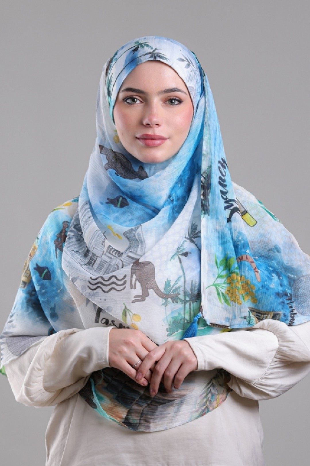 Sydney - Printed Crinkled Chiffon