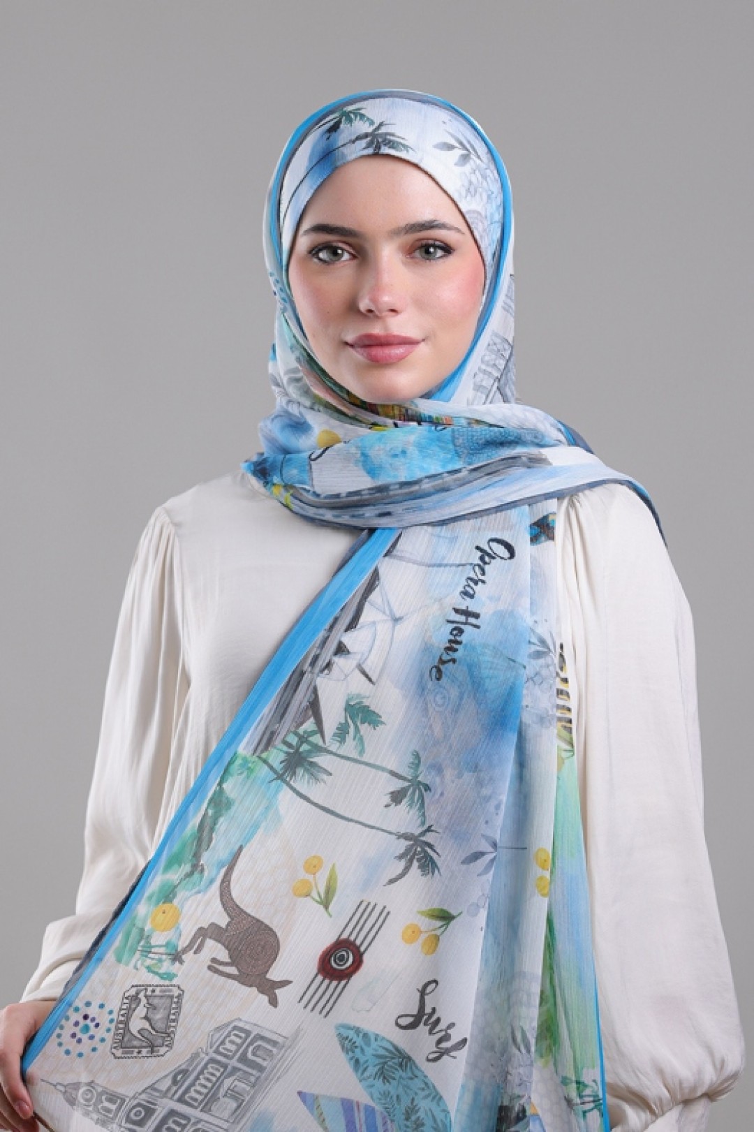 Sydney - Printed Crinkled Chiffon