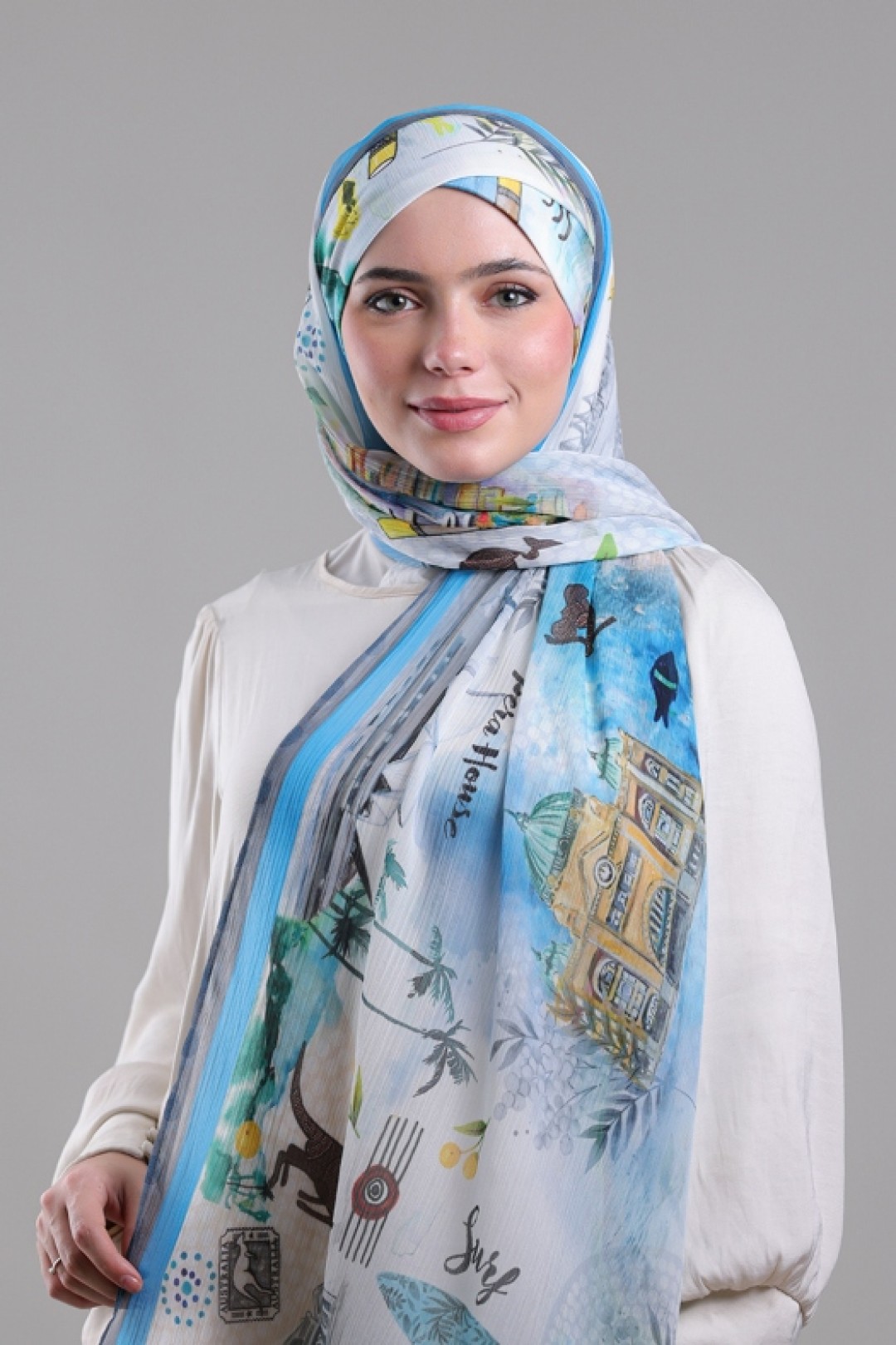 Sydney - Printed Crinkled Chiffon
