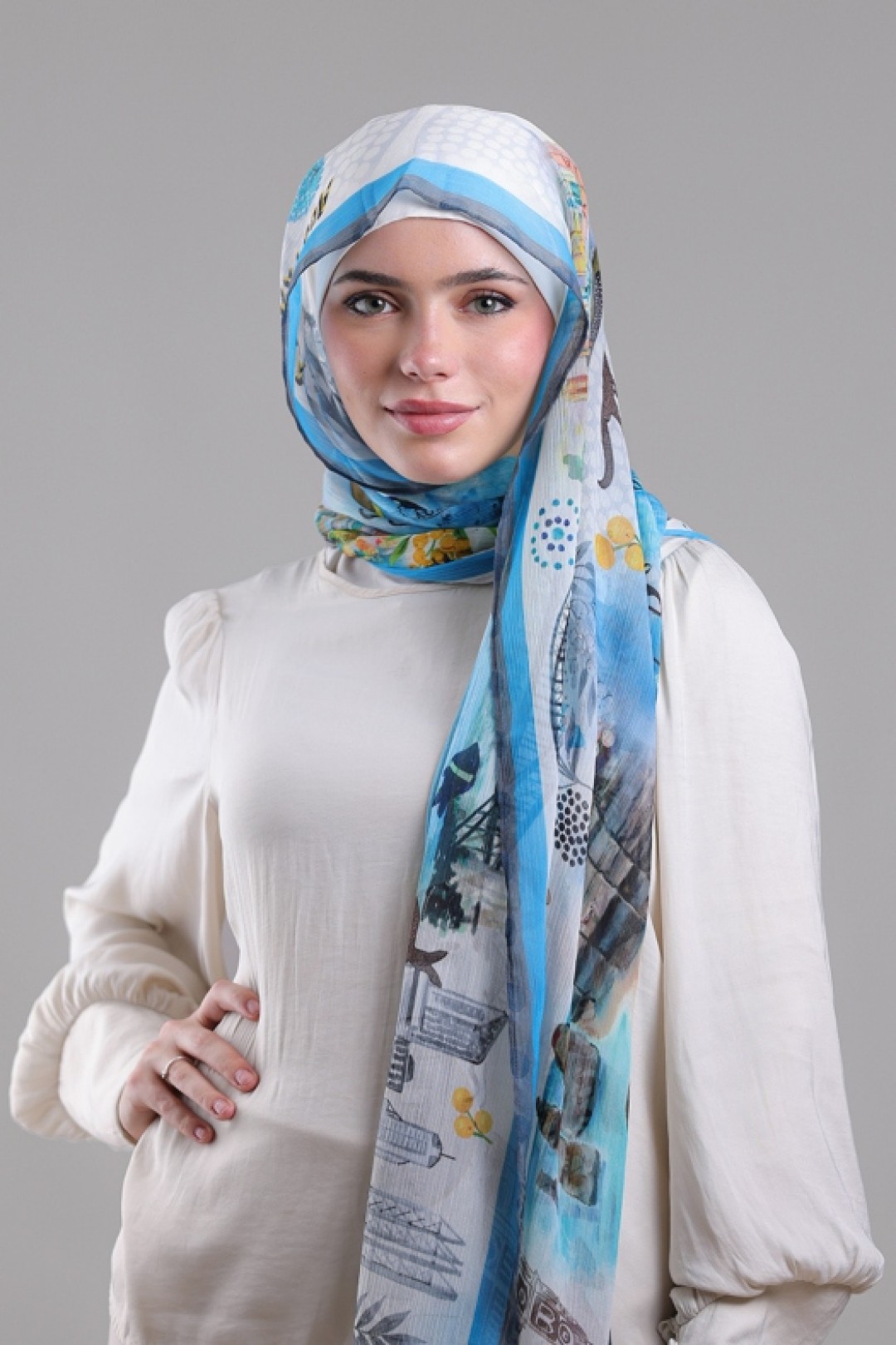 Sydney - Printed Crinkled Chiffon