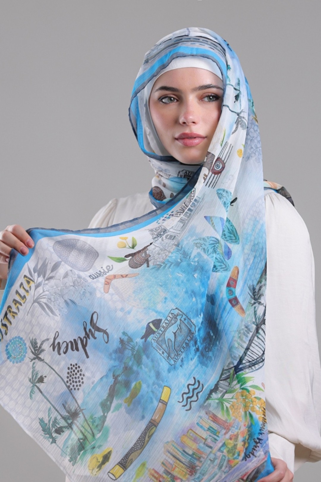Sydney - Printed Crinkled Chiffon