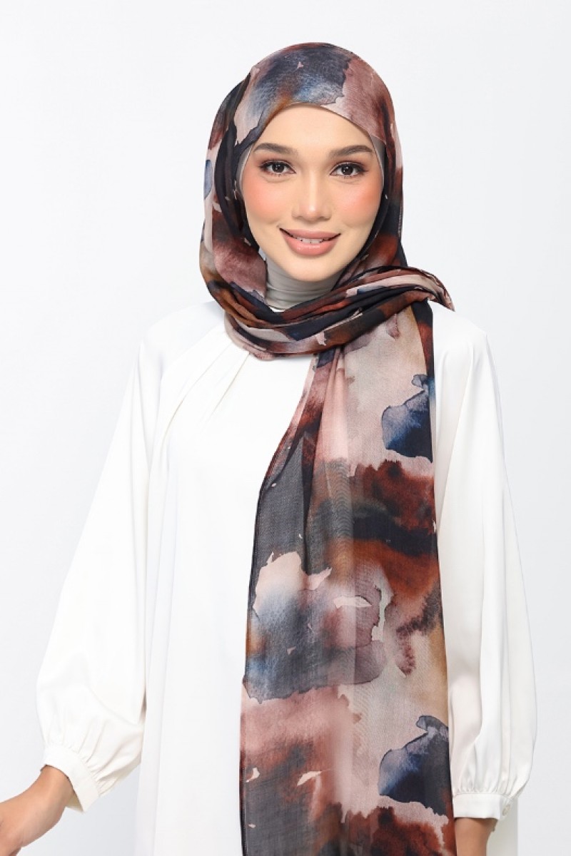 Terra Flame - Printed Woven Modal