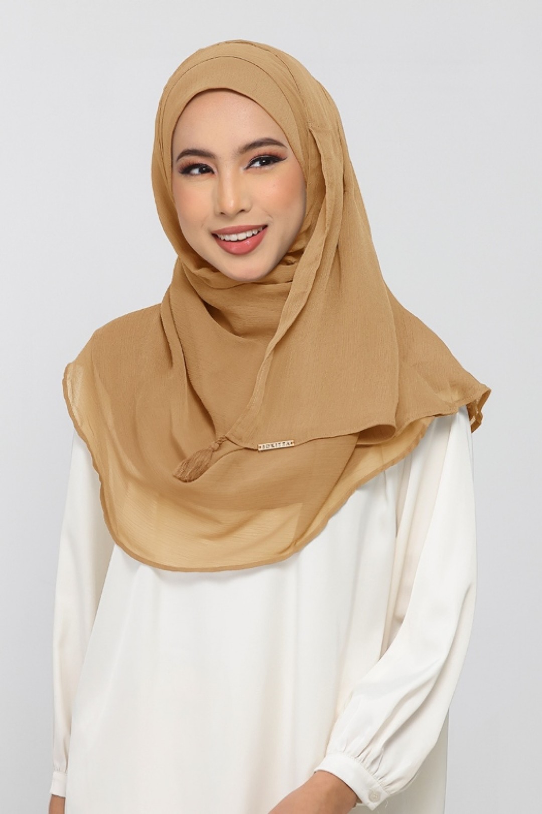 Topaz - Plain Crinkled Chiffon