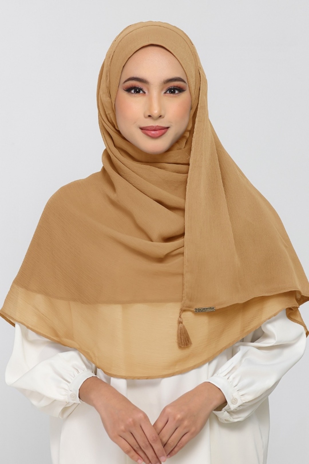 Topaz - Plain Crinkled Chiffon
