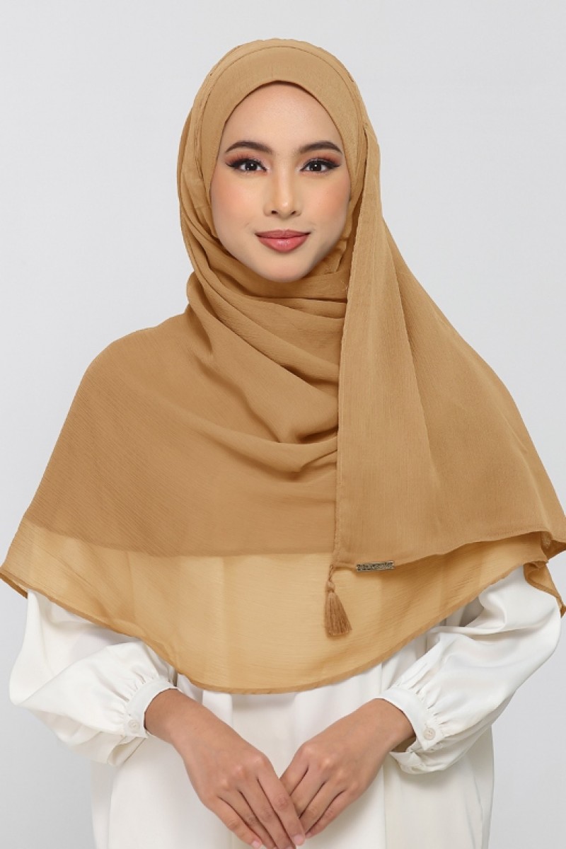 Topaz - Plain Crinkled Chiffon