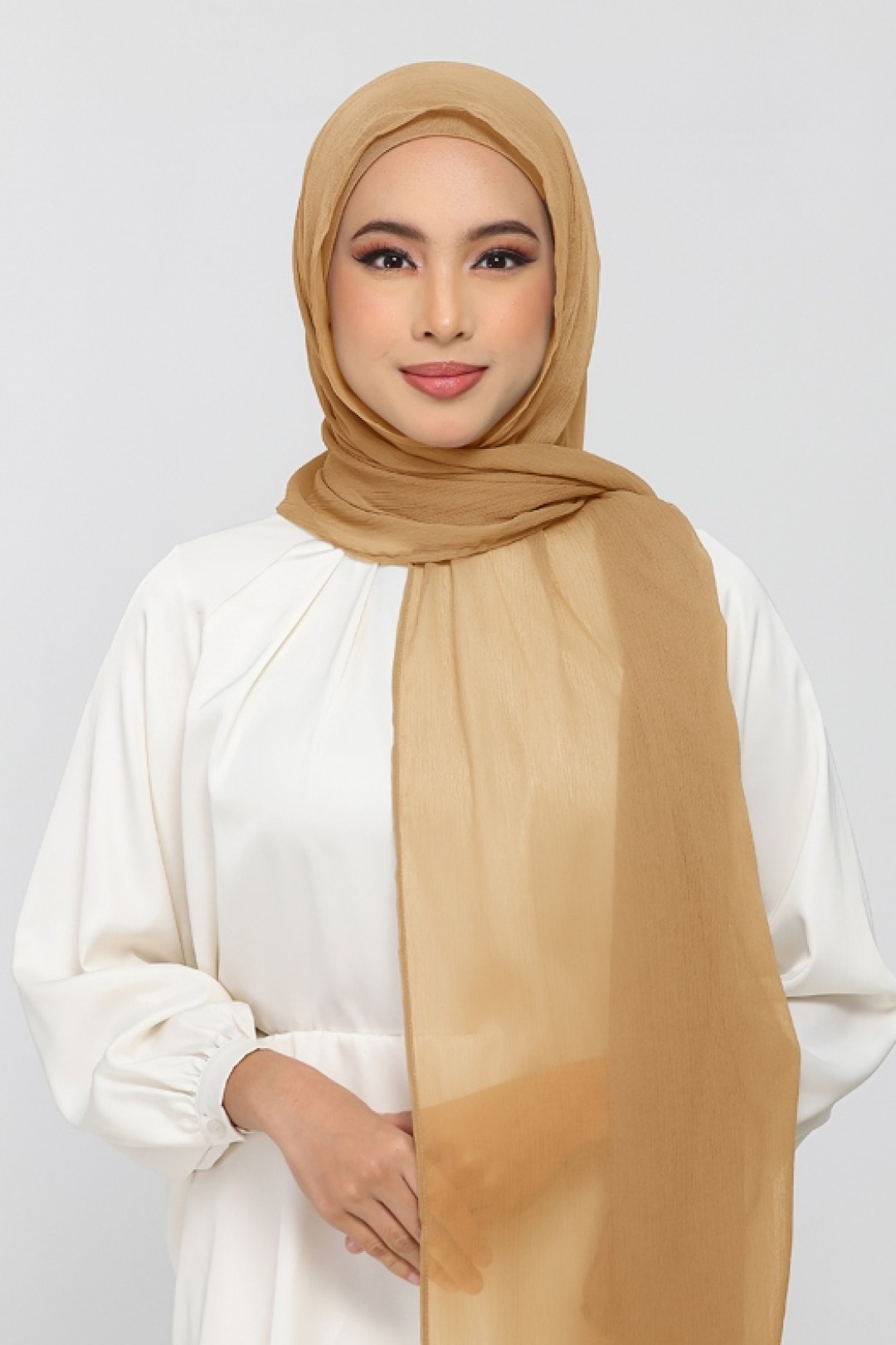 Topaz - Plain Crinkled Chiffon