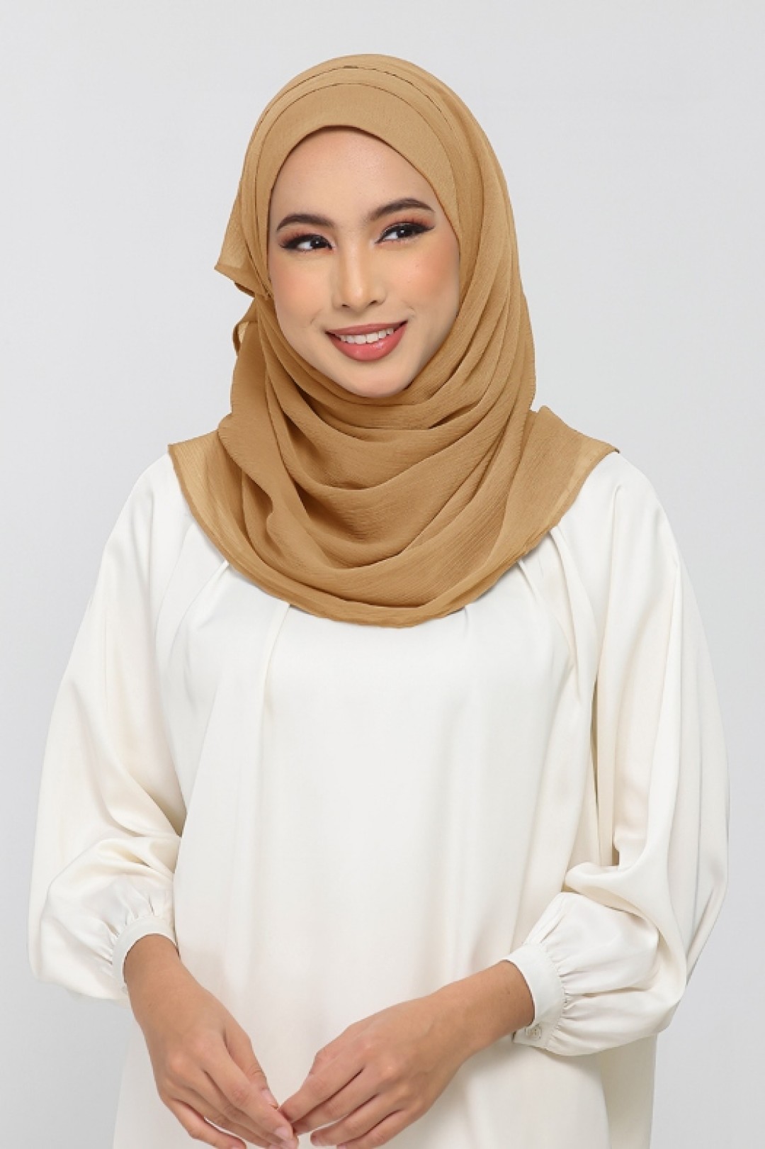 Topaz - Plain Crinkled Chiffon