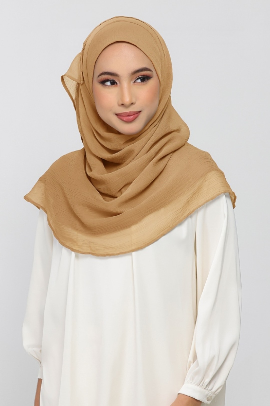 Topaz - Plain Crinkled Chiffon