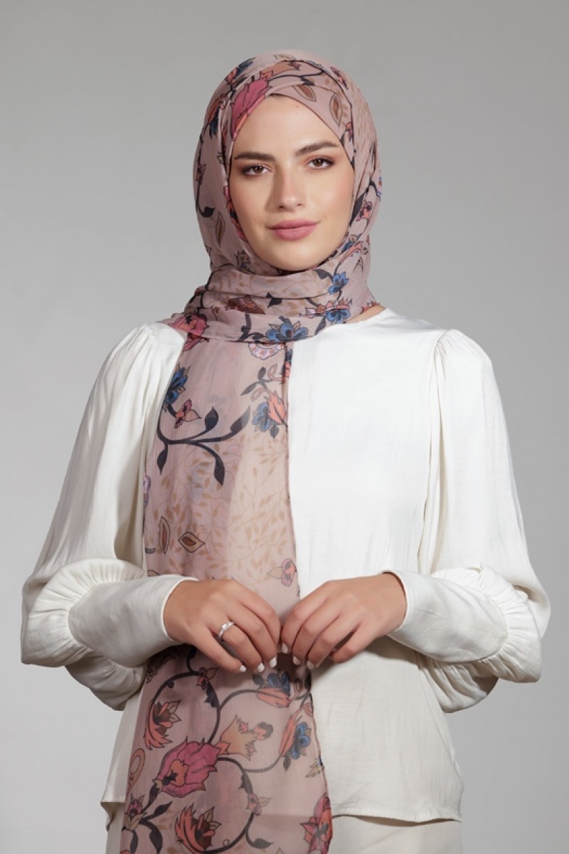 Tulipa - Printed Crinkled Chiffon