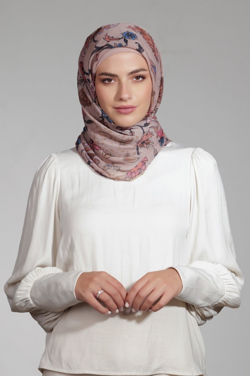 Tulipa - Printed Crinkled Chiffon