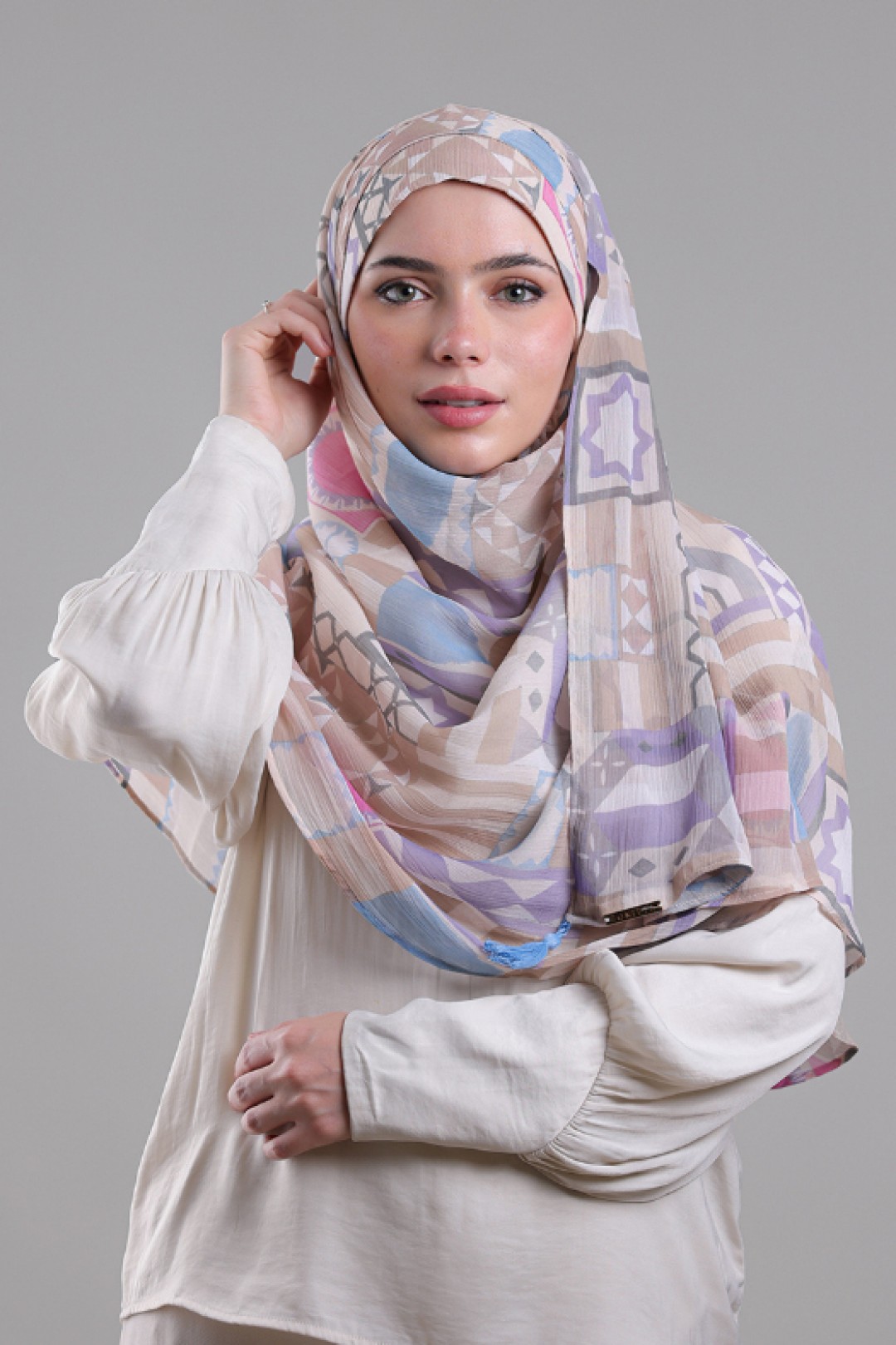Umayyad - Printed Plus Crinkled Chiffon