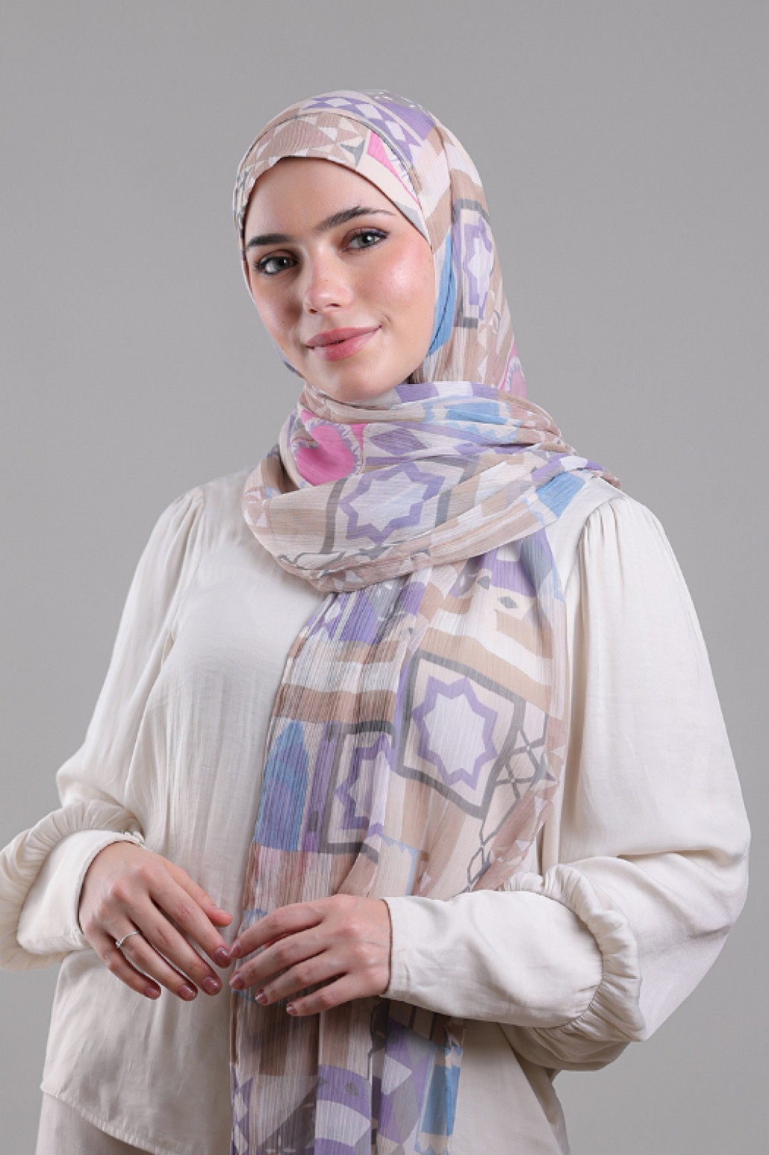 Umayyad - Printed Plus Crinkled Chiffon