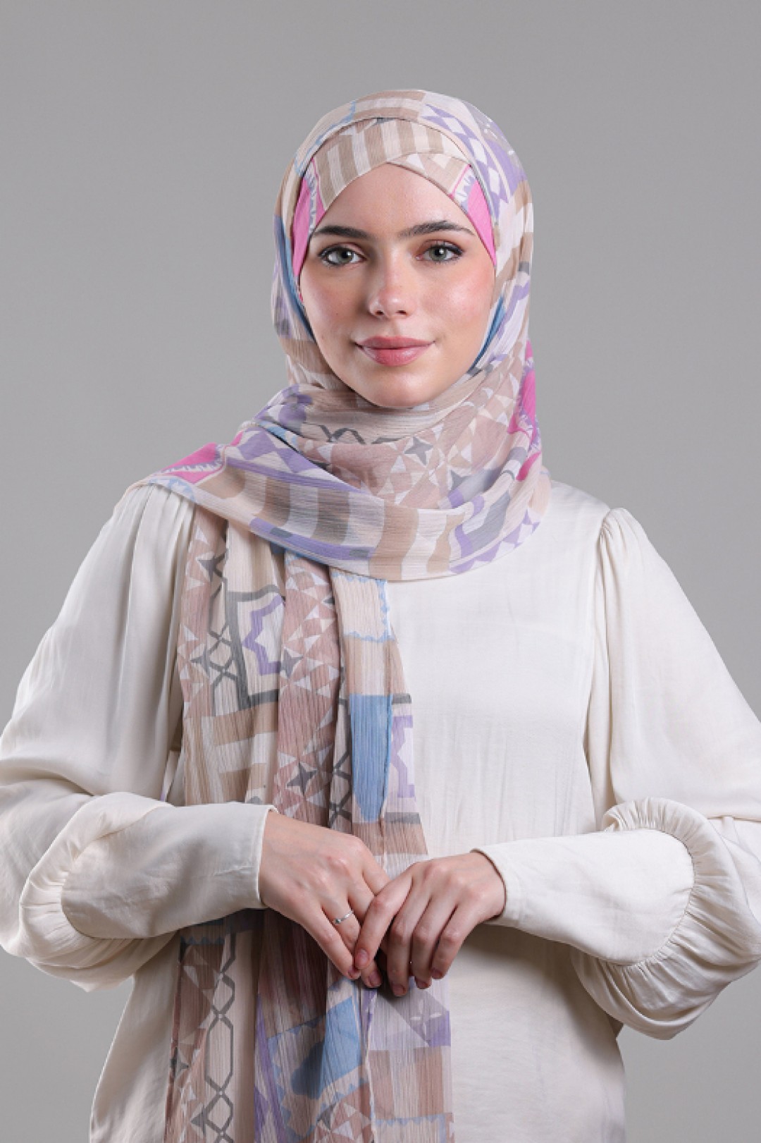 Umayyad - Printed Plus Crinkled Chiffon