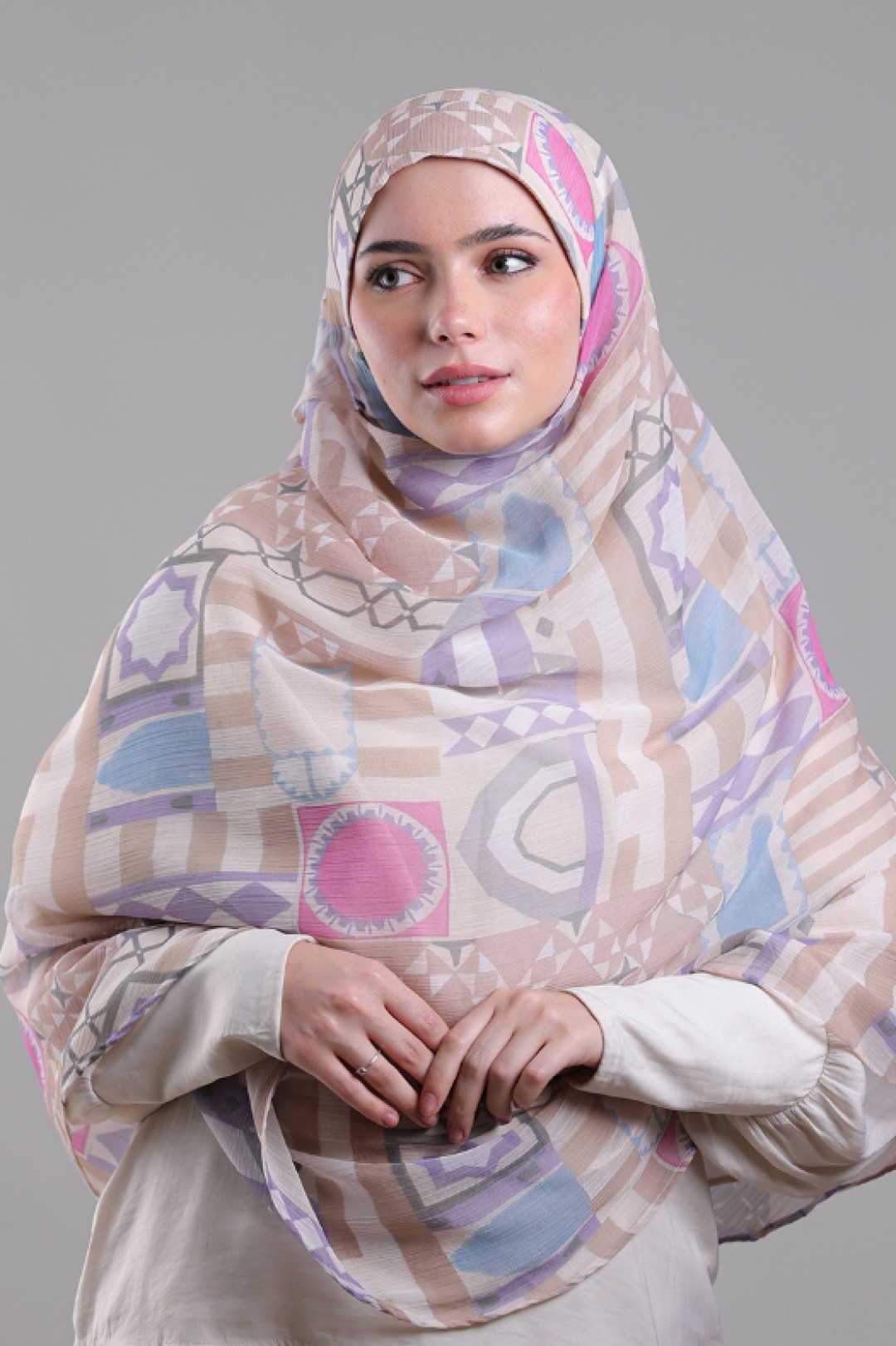 Umayyad - Printed Plus Crinkled Chiffon