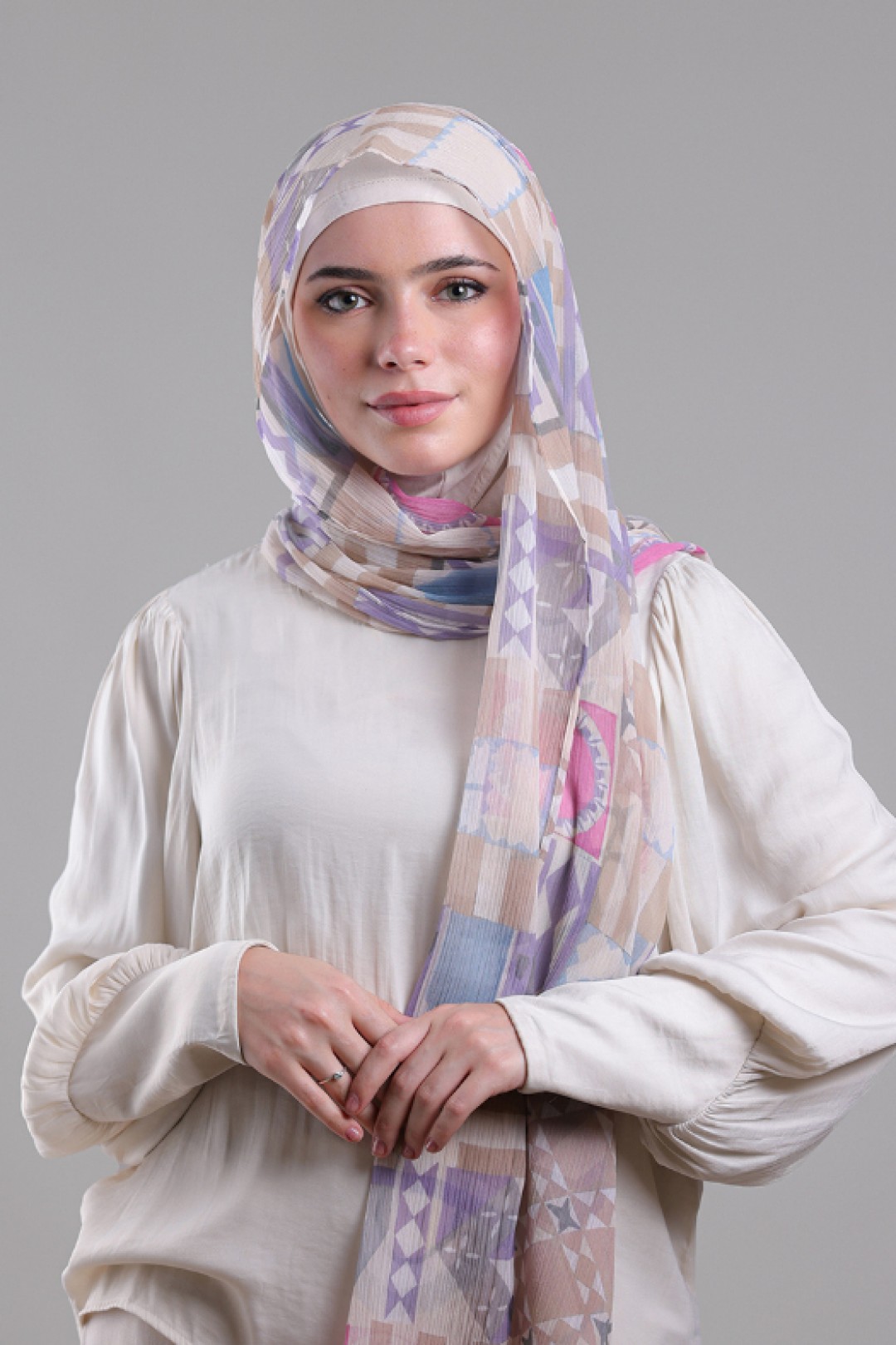 Umayyad - Printed Plus Crinkled Chiffon
